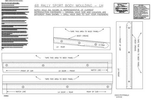 www.usfahrzeugteile.de - LOWER BODY MOLDING TEMPLA